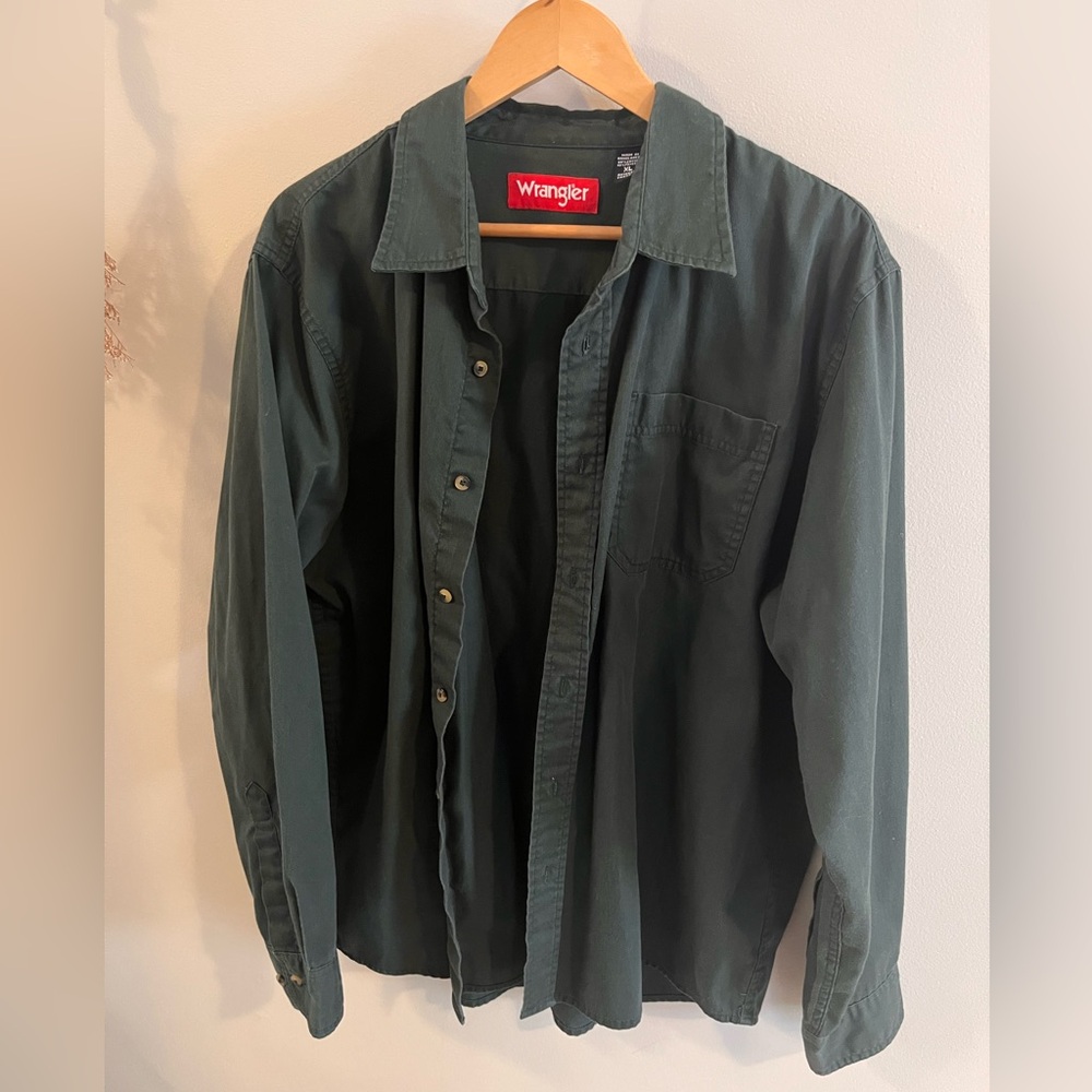 Vintage Wrangler Olive Casual Shirt